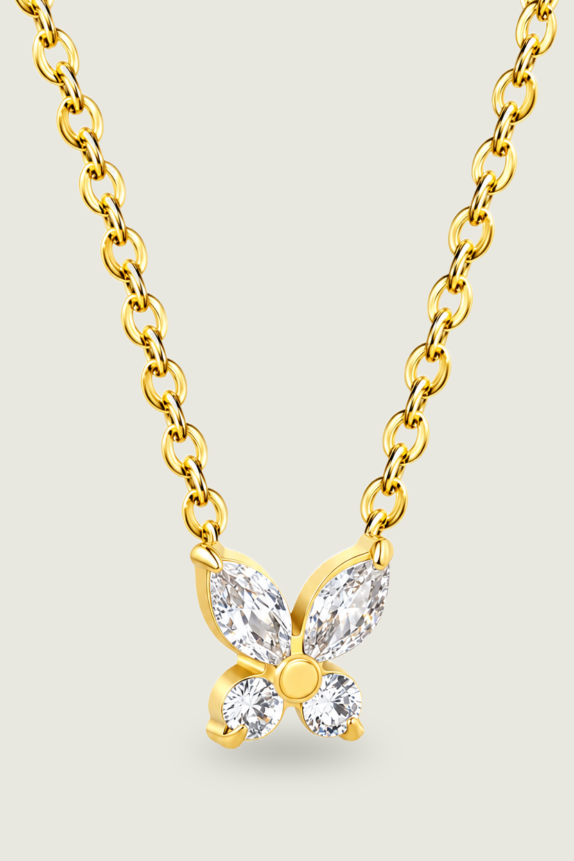 Vina Butterfly Necklace