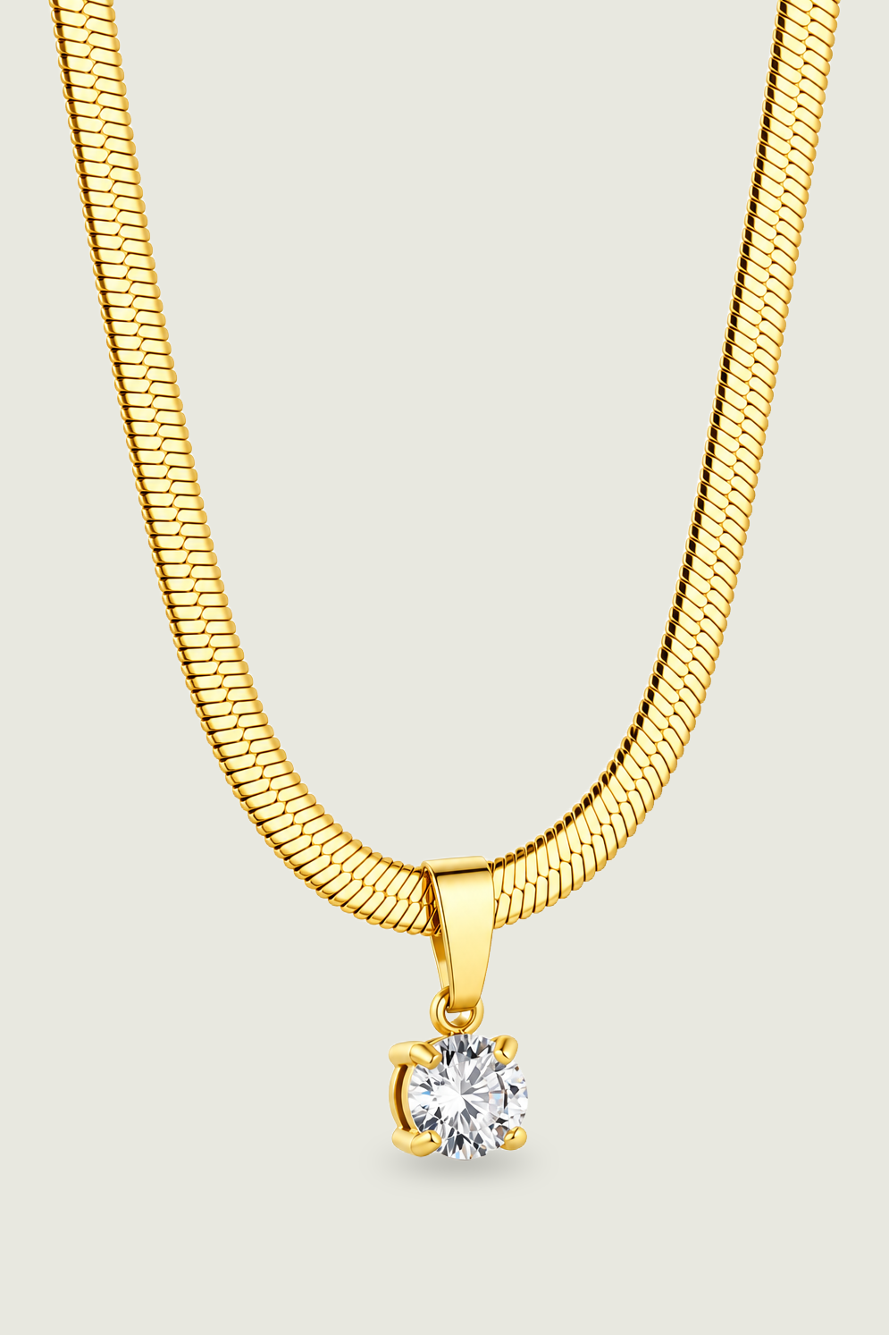 Leni Solitaire Necklace