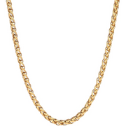 BLYNG Wheat Chain Necklace – 4mm - Gold