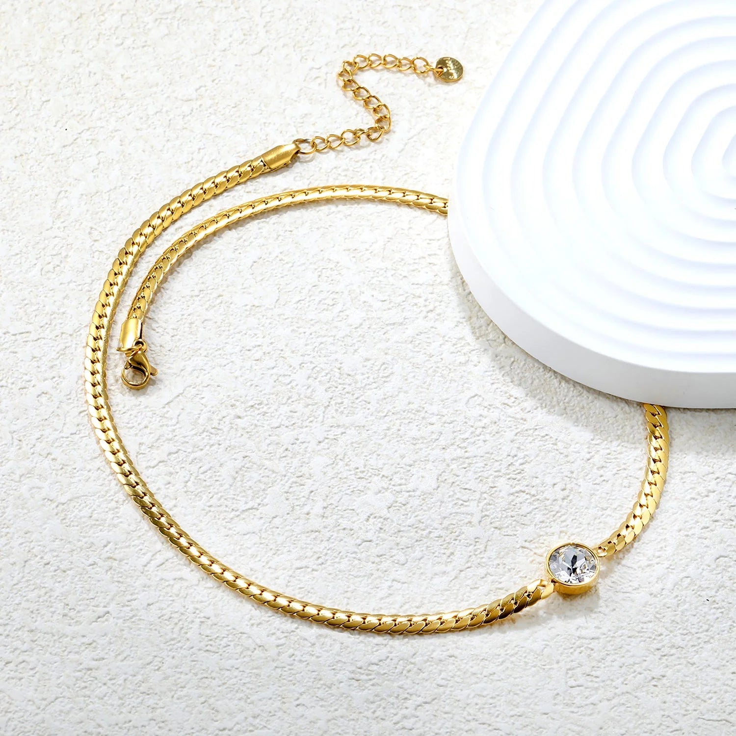 Lila Solitaire Necklace