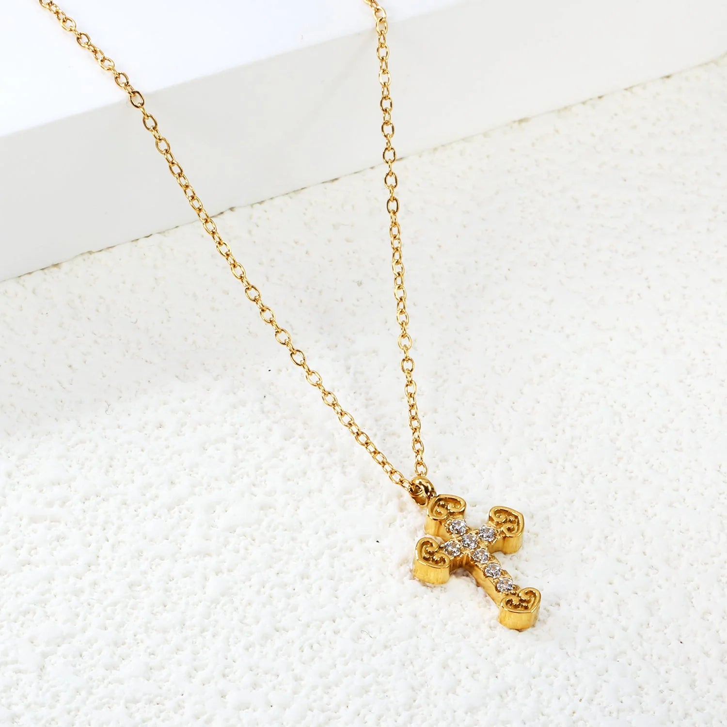 Lira Cross Necklace