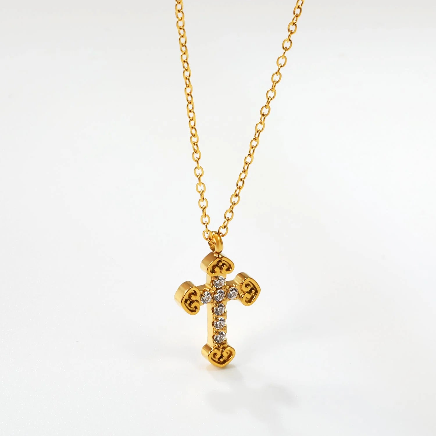 Lira Cross Necklace