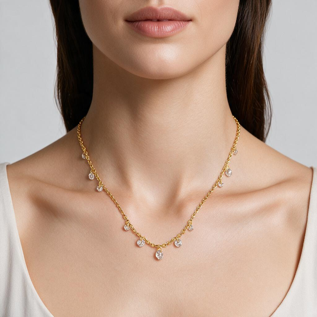 Siva Solitaire Necklace