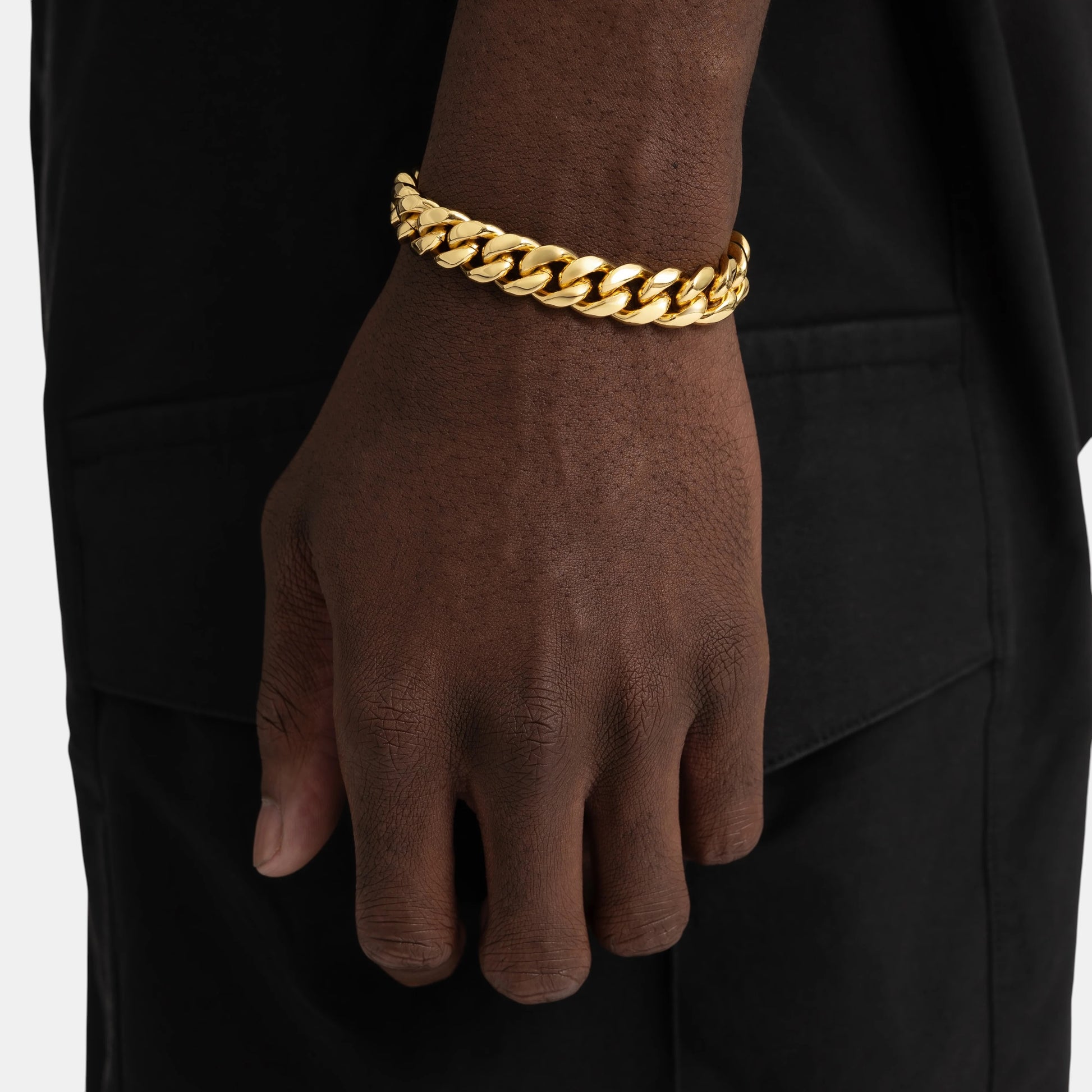 BLYNG 12MM Cuban Bracelet Gold IMG 1