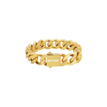 BLYNG 14MM Cuban Bracelet Gold Main IMG