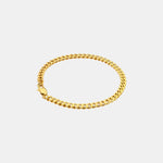 BLYNG 3MM Cuban Bracelet Gold Main IMG