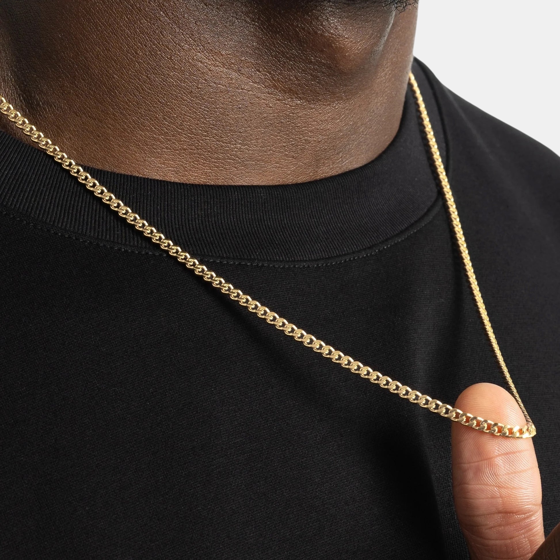 BLYNG 3MM Cuban Chain Gold IMG 2