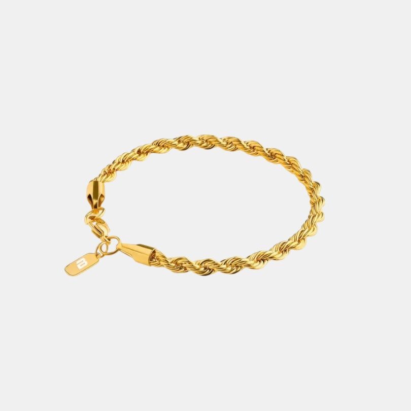 BLYNG 3MM Rope Bracelet Gold Main IMG