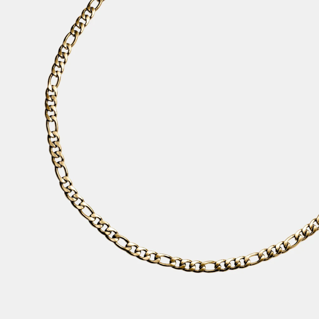 BLYNG 5MM Figaro Bracelet Gold IMG 3