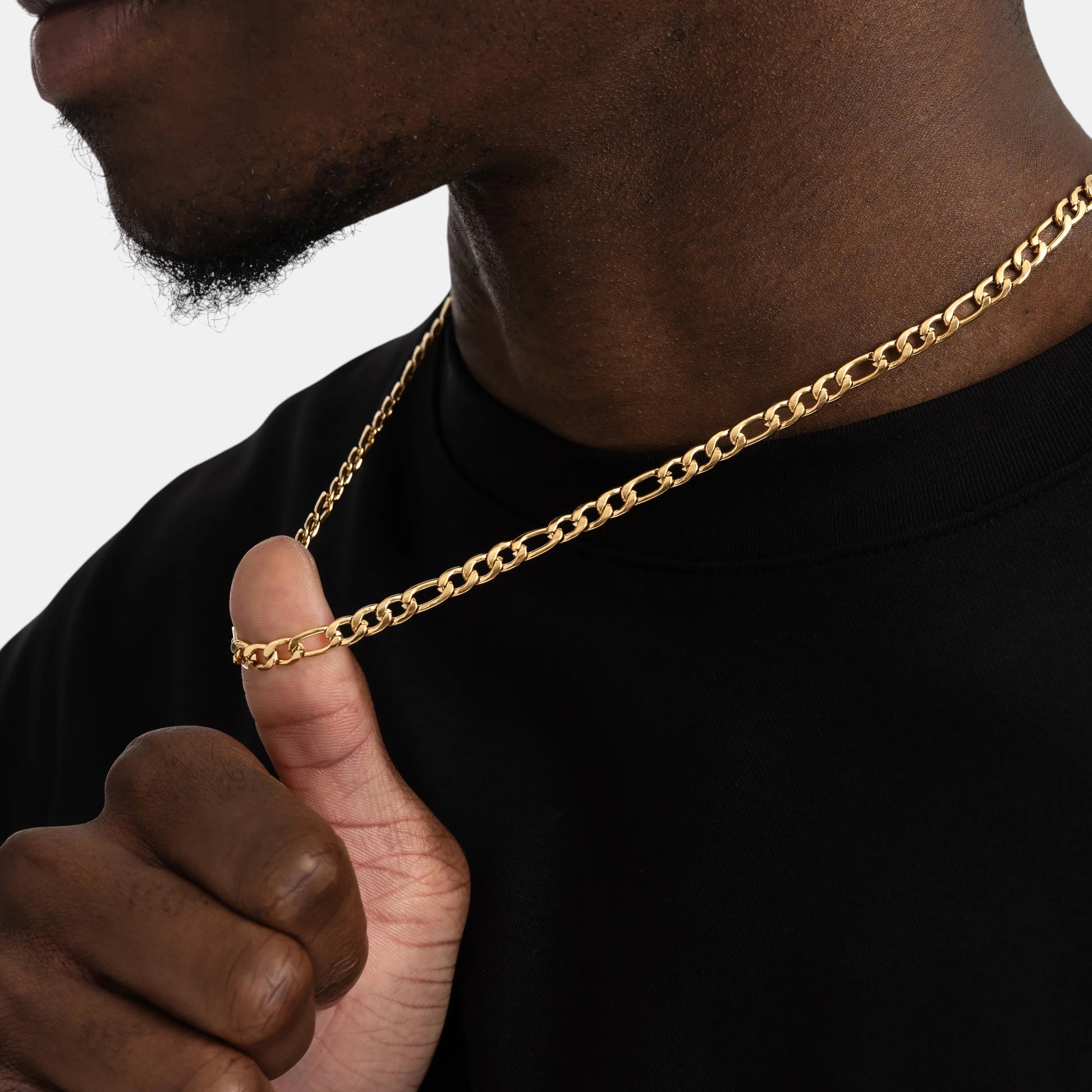 BLYNG 5MM Figaro Chain Gold IMG 2