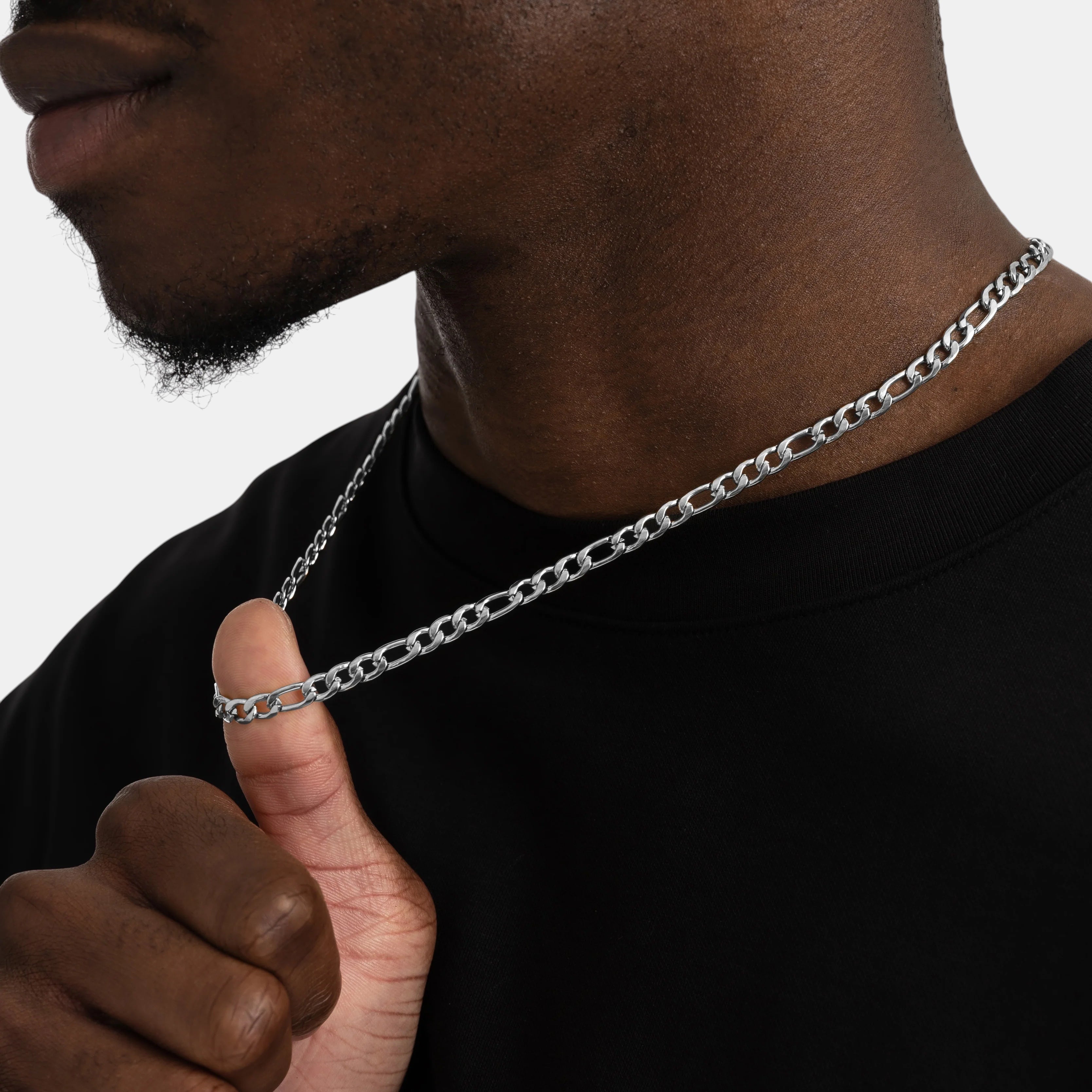 BLYNG 5MM Figaro Chain Silver IMG 2