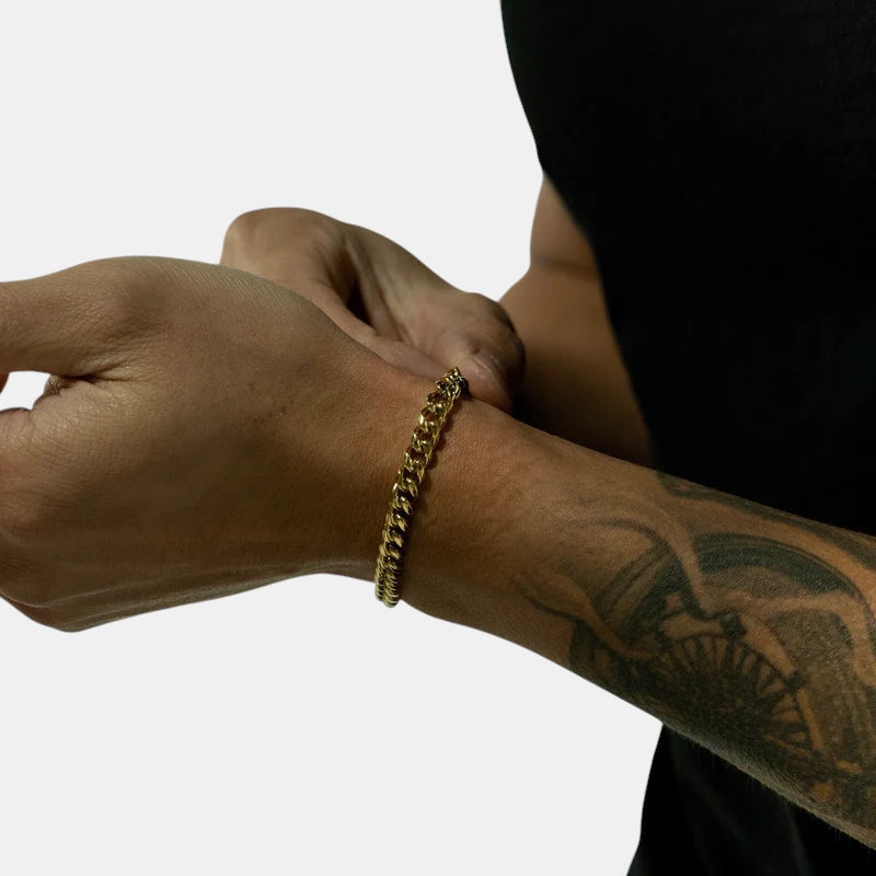 BLYNG 7MM Cuban Bracelet Gold IMG 1