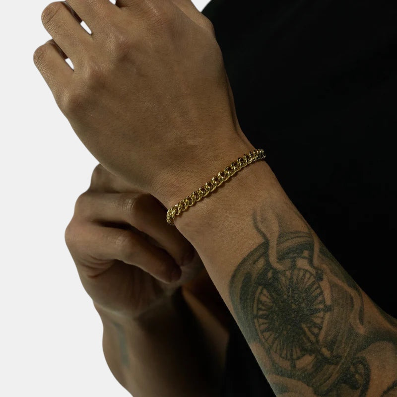 BLYNG 7MM Cuban Bracelet Gold IMG 2