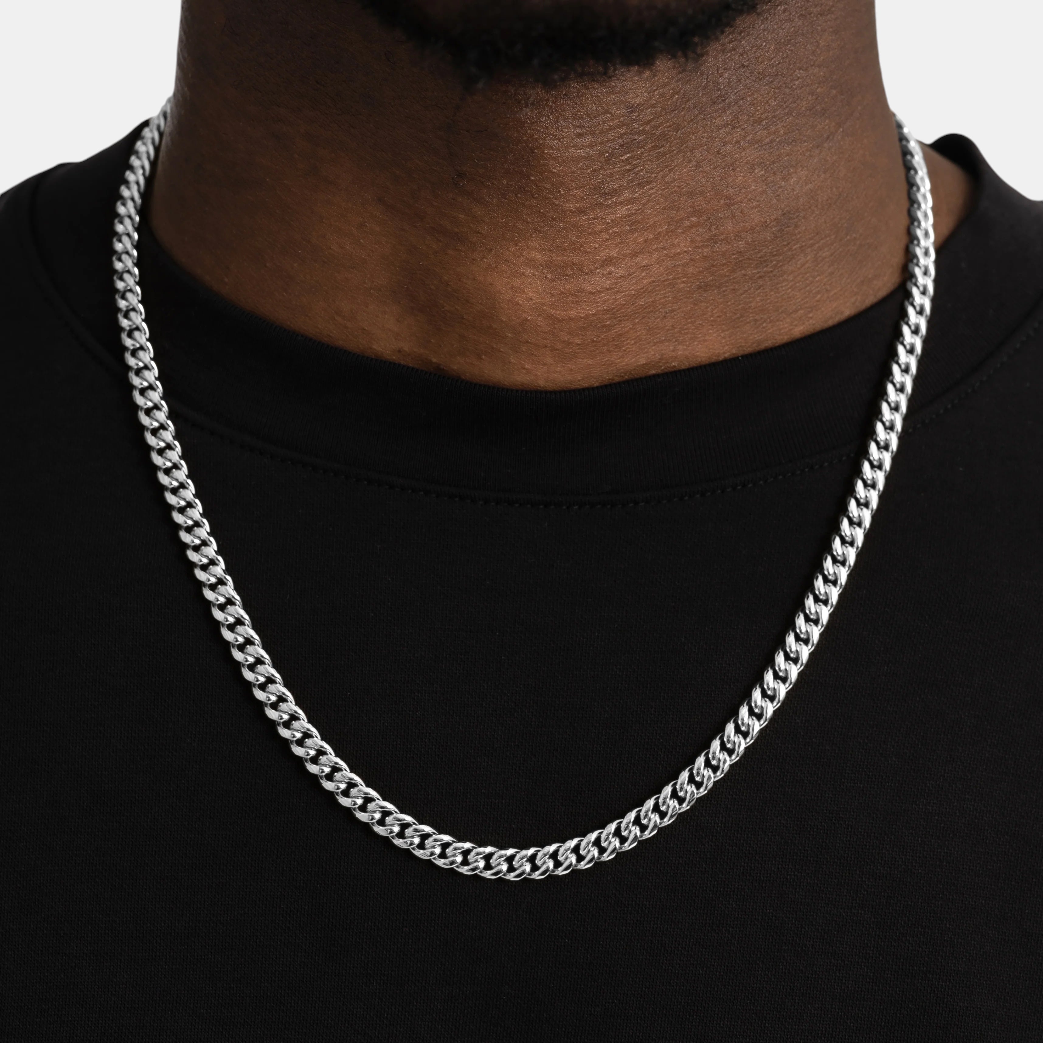 BLYNG 7MM Cuban Chain Silver IMG 1