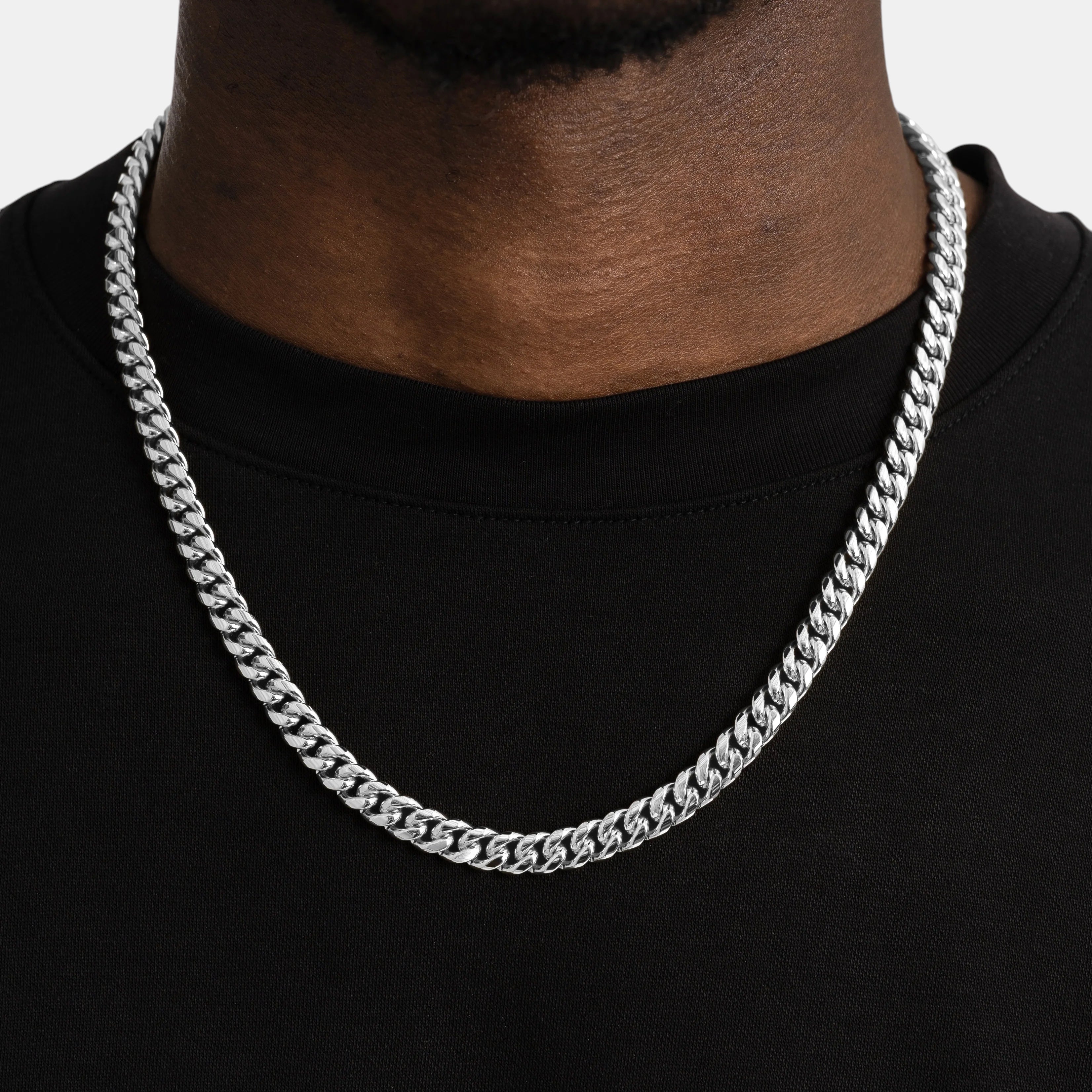 BLYNG 9MM Cuban Chain Silver IMG 1