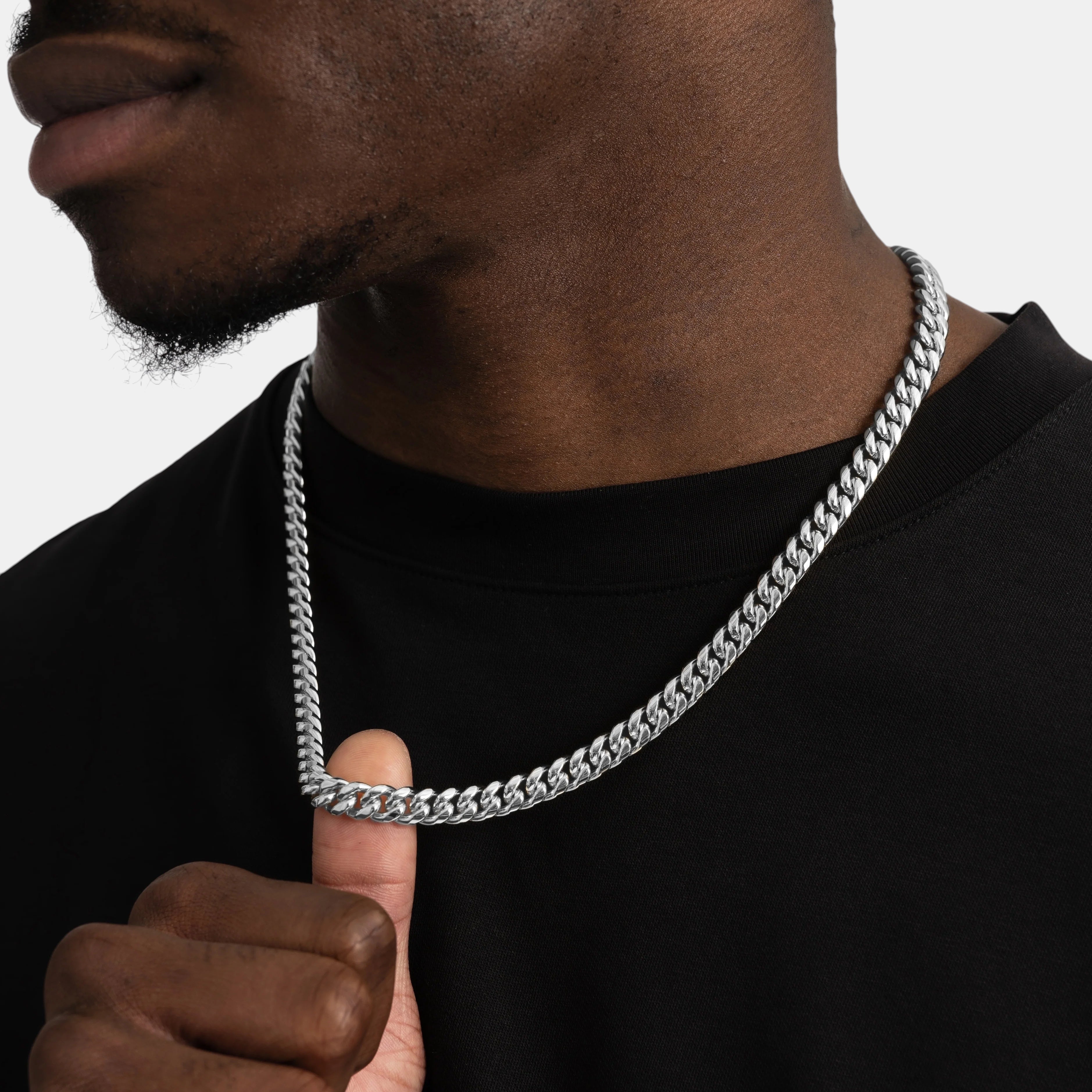 BLYNG 9MM Cuban Chain Silver IMG 2