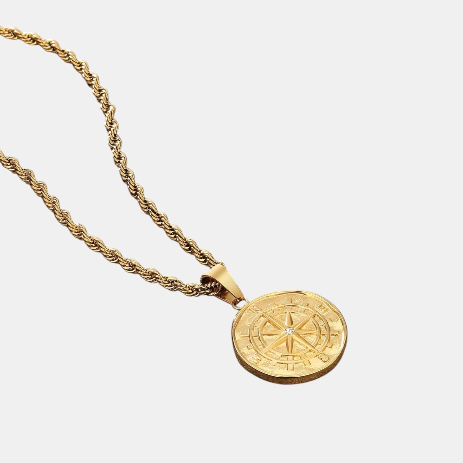 BLYNG Compass Pendant Gold IMG 3