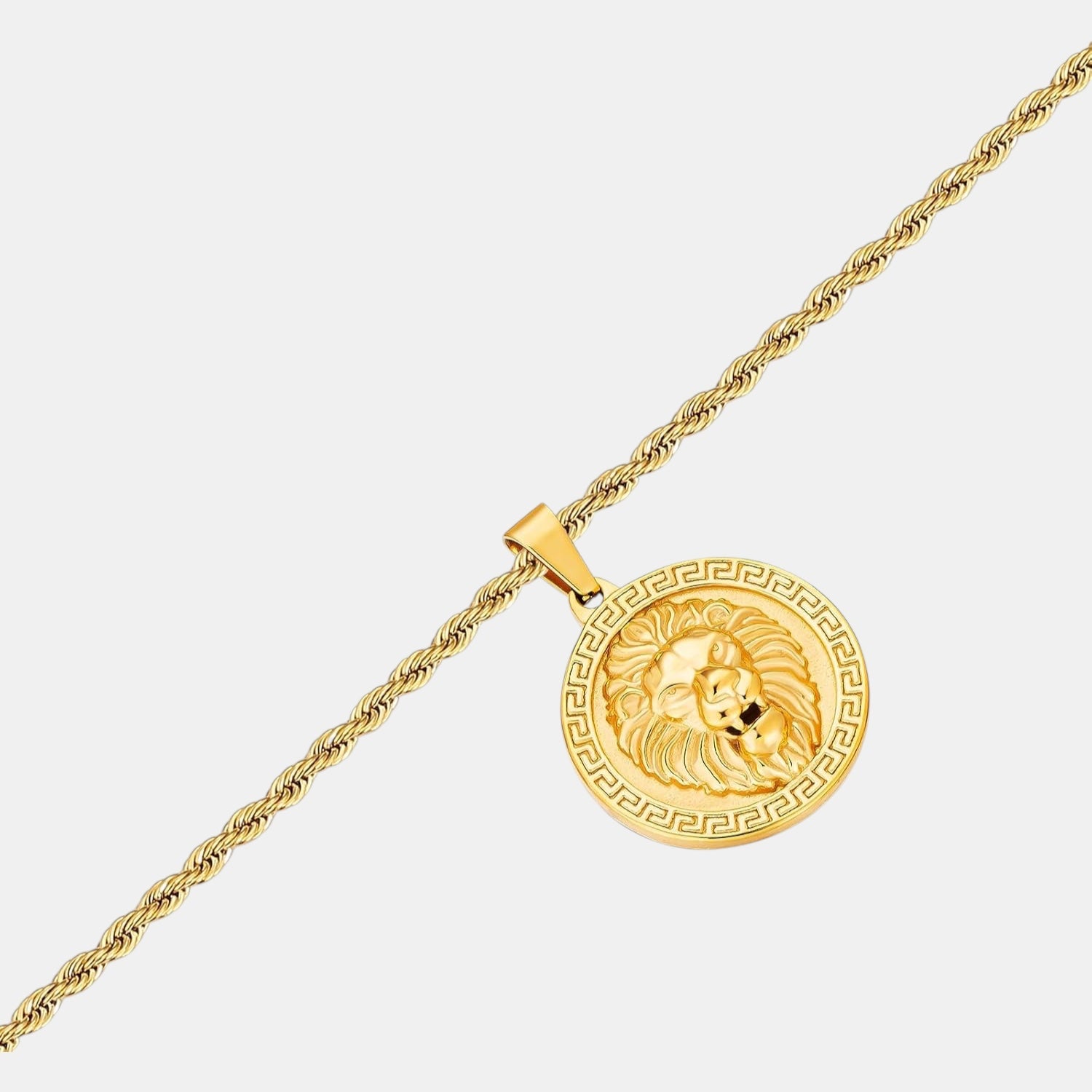 BLYNG Lion Head Pendant Gold IMG 3