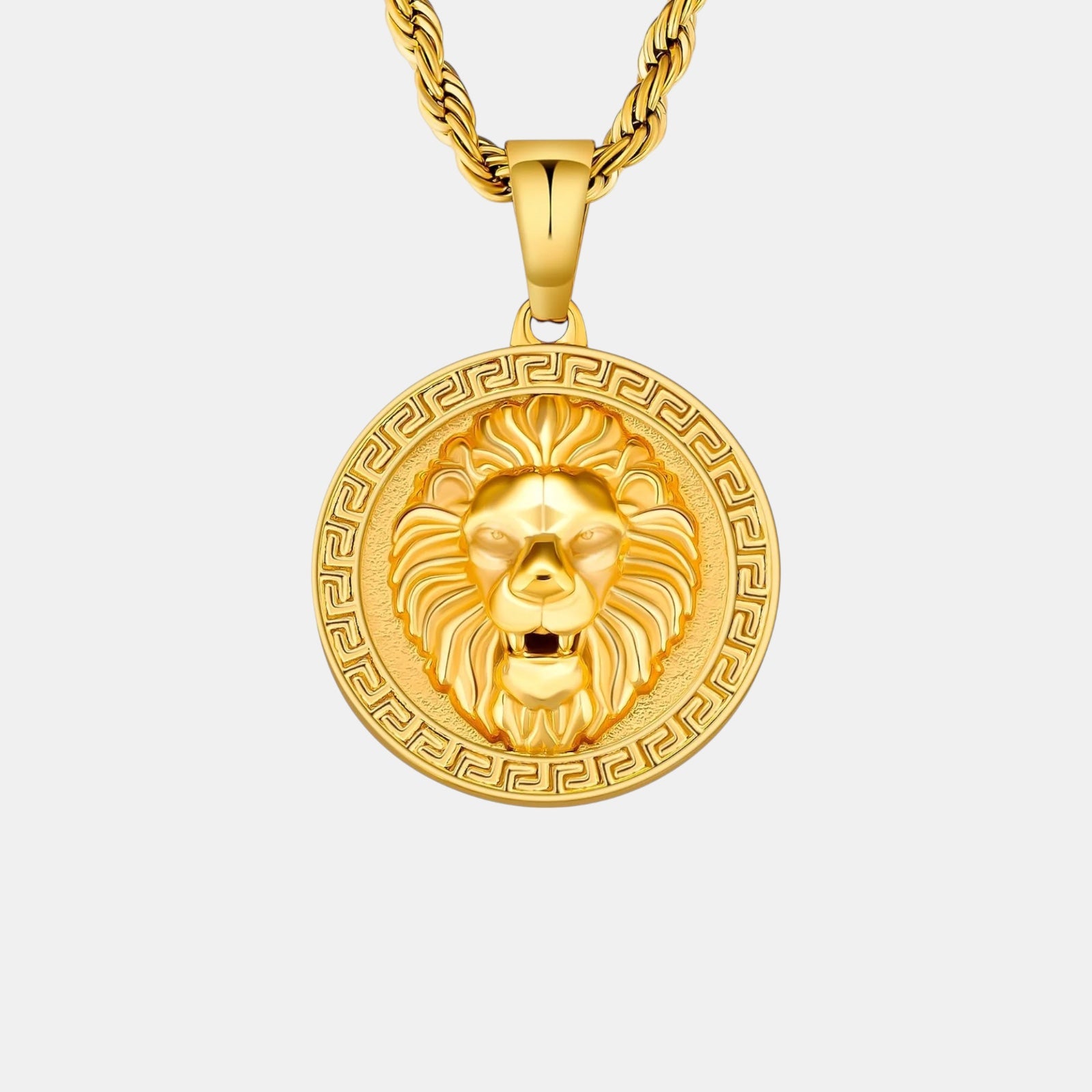 BLYNG Lion Head Pendant Gold Main IMG