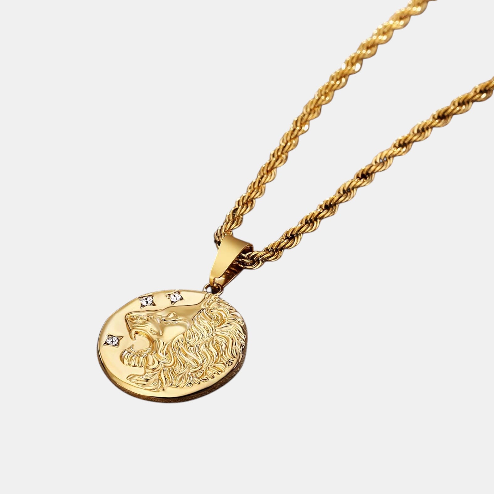 BLYNG Roaring Lion Pendant Gold IMG 3