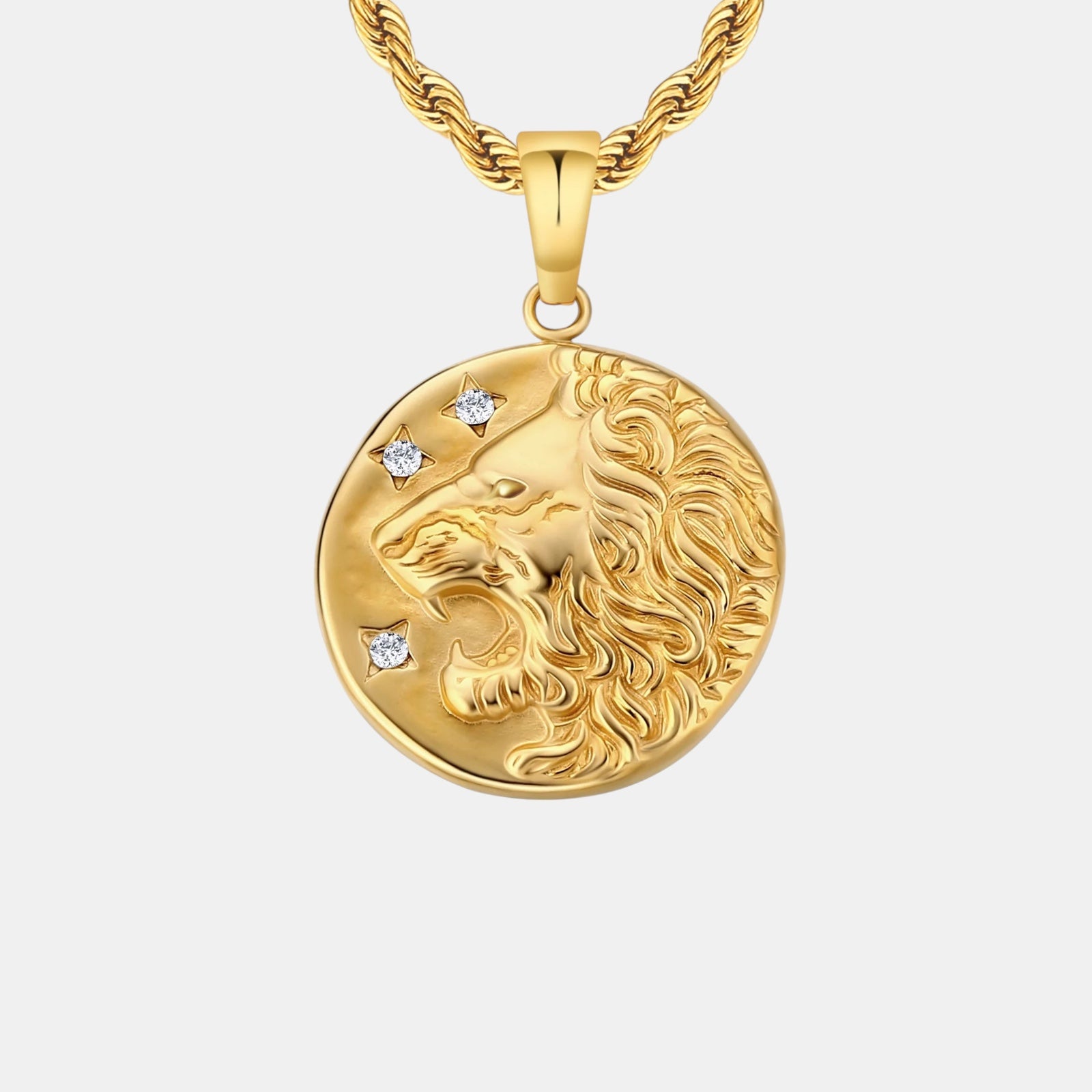 BLYNG Roaring Lion Pendant Gold Main IMG