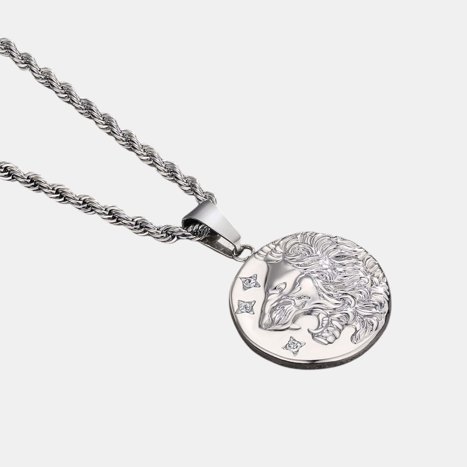 BLYNG Roaring Lion Pendant Silver IMG 3