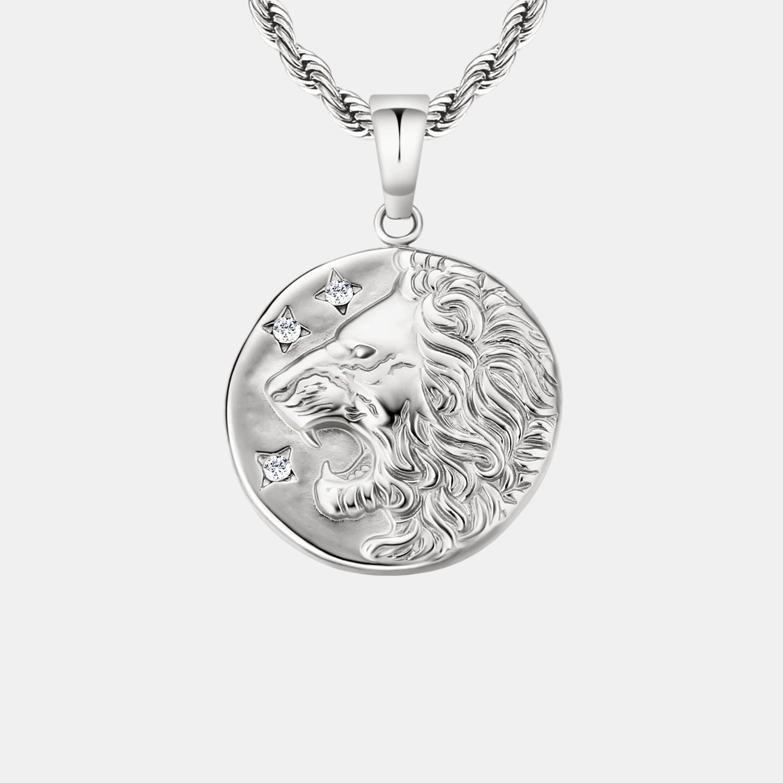 BLYNG Roaring Lion Pendant Silver Main IMG