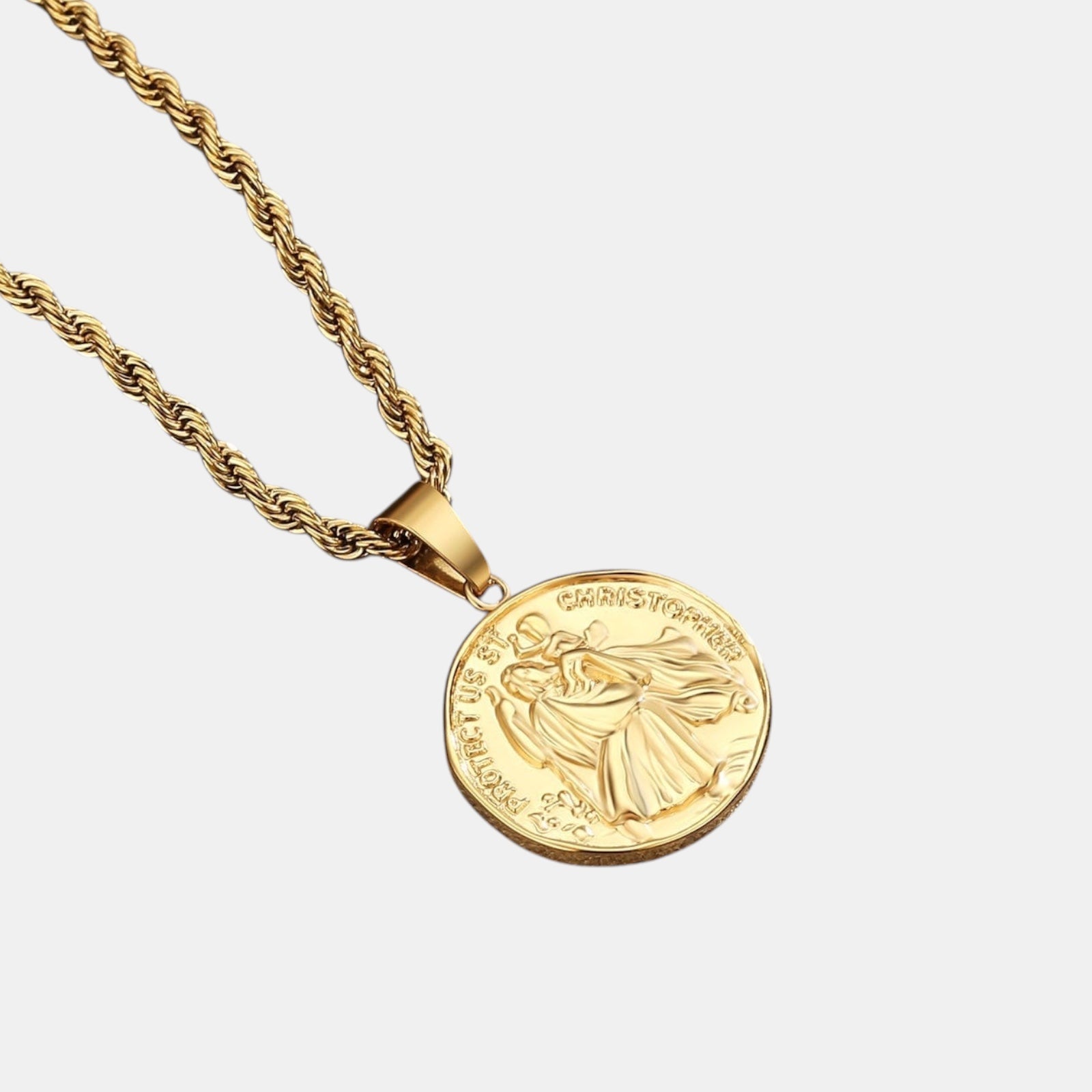 BLYNG St. Christopher Pendant Gold IMG 3