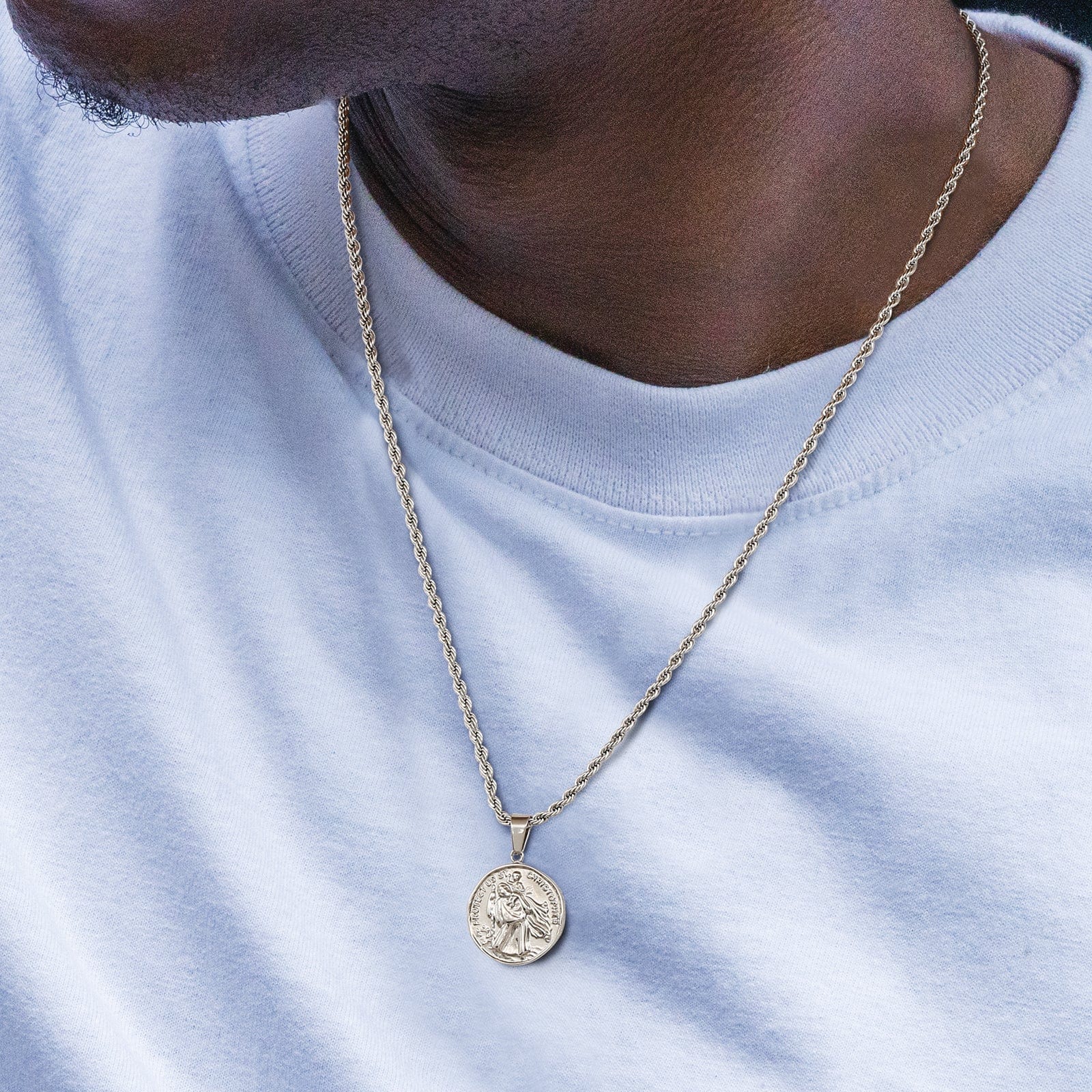 BLYNG St. Christopher Pendant Silver IMG 1
