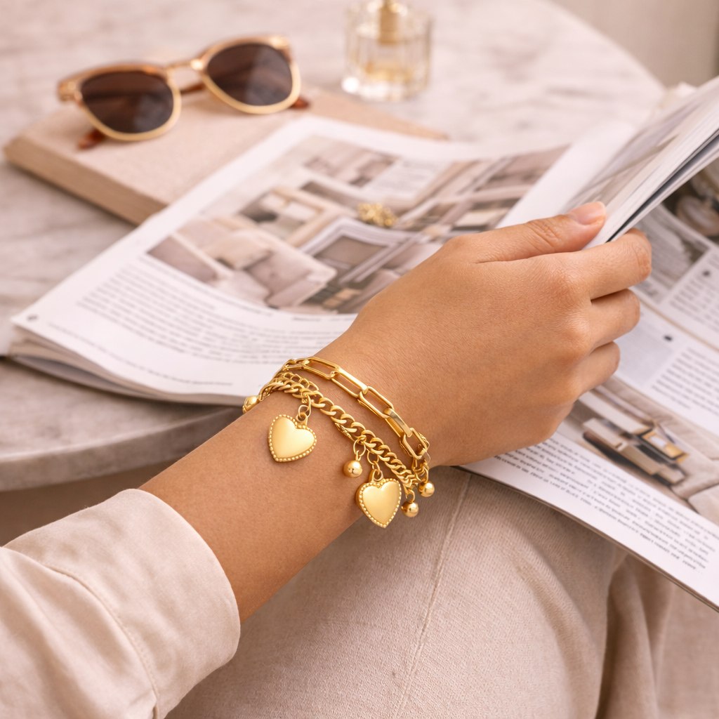 Liliane Heart Bracelet
