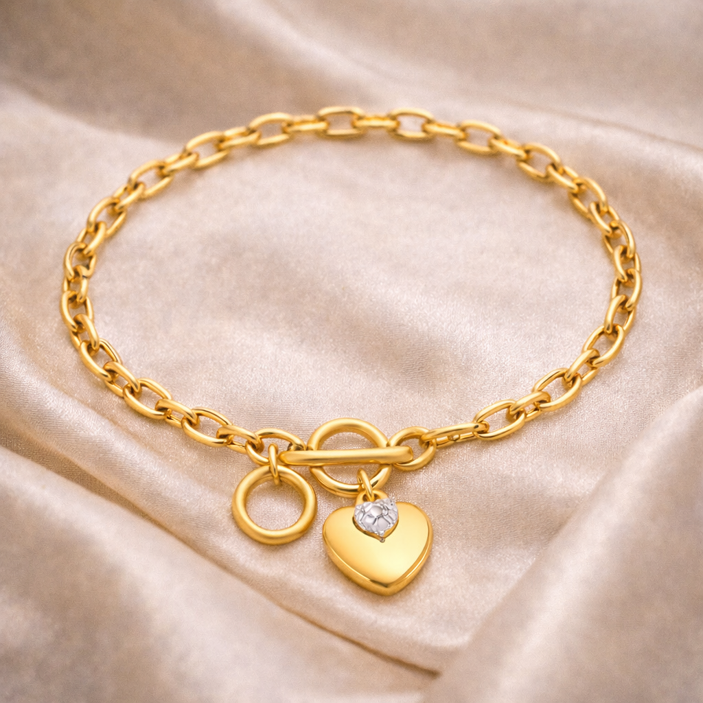 Aurora Heart Bracelet