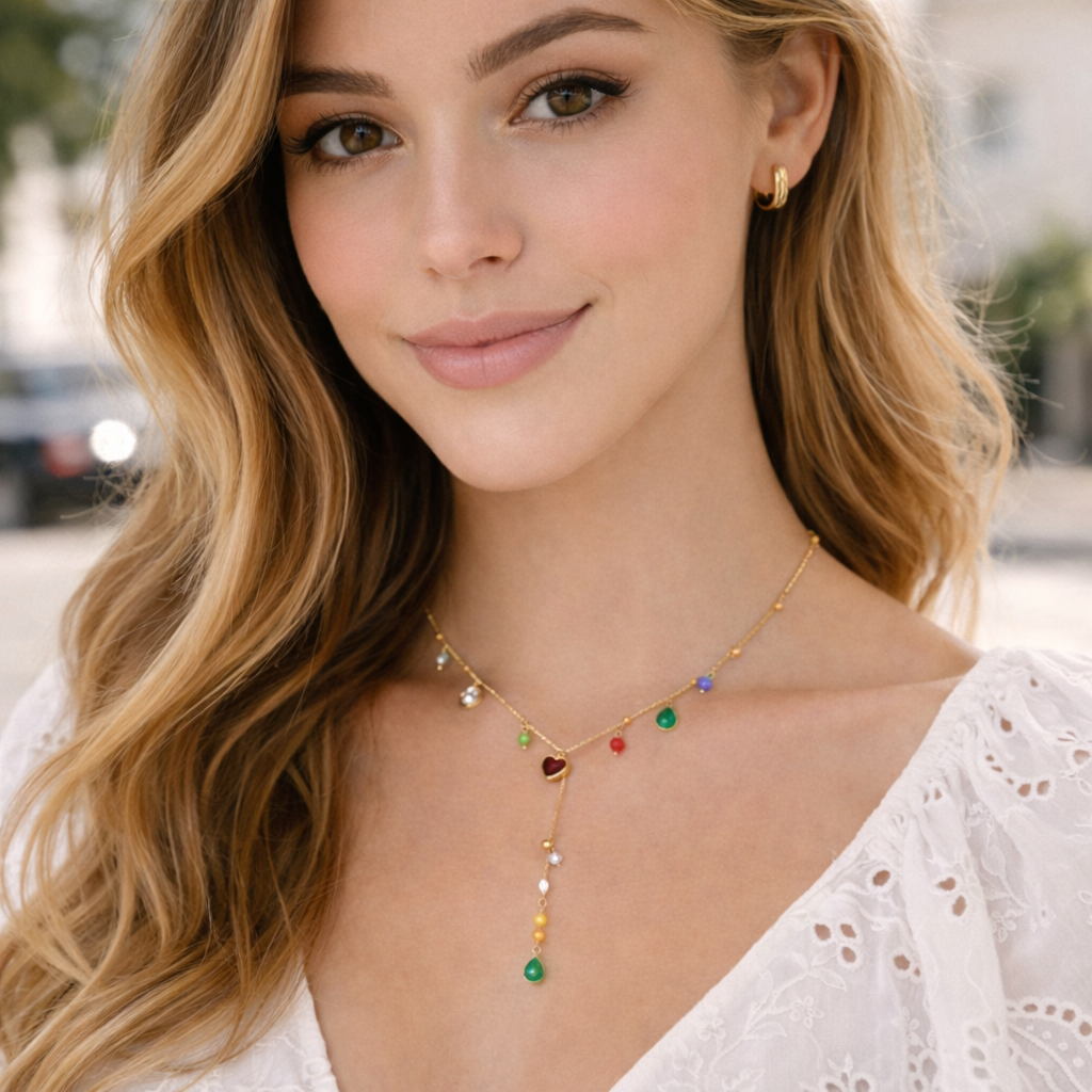 Adeline Gemstone Necklace