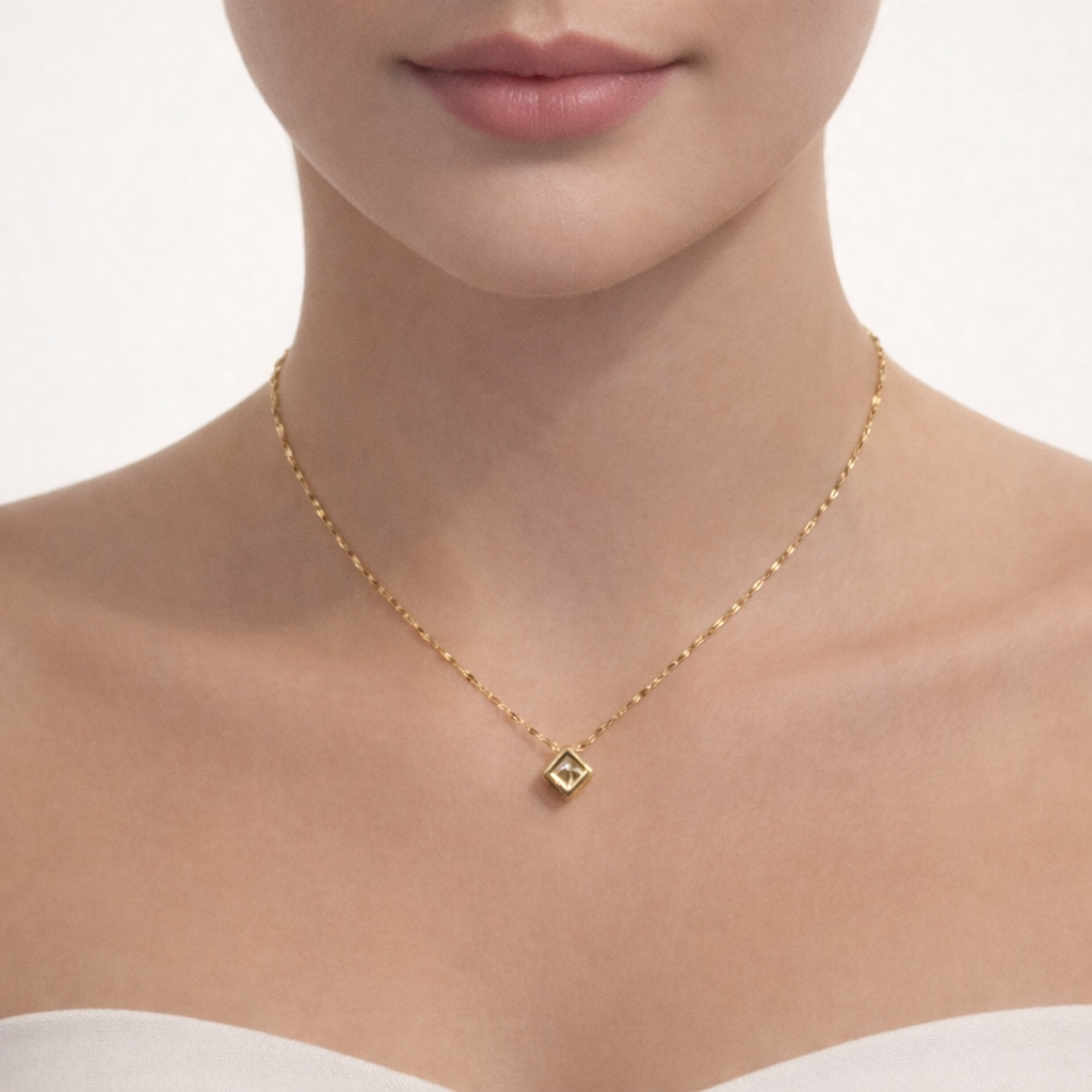 Ophelia Solitaire Necklace