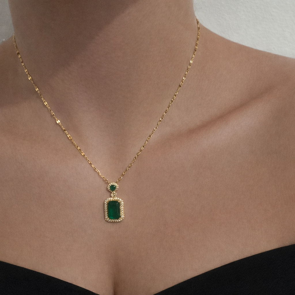 Genevieve Emerald Necklace