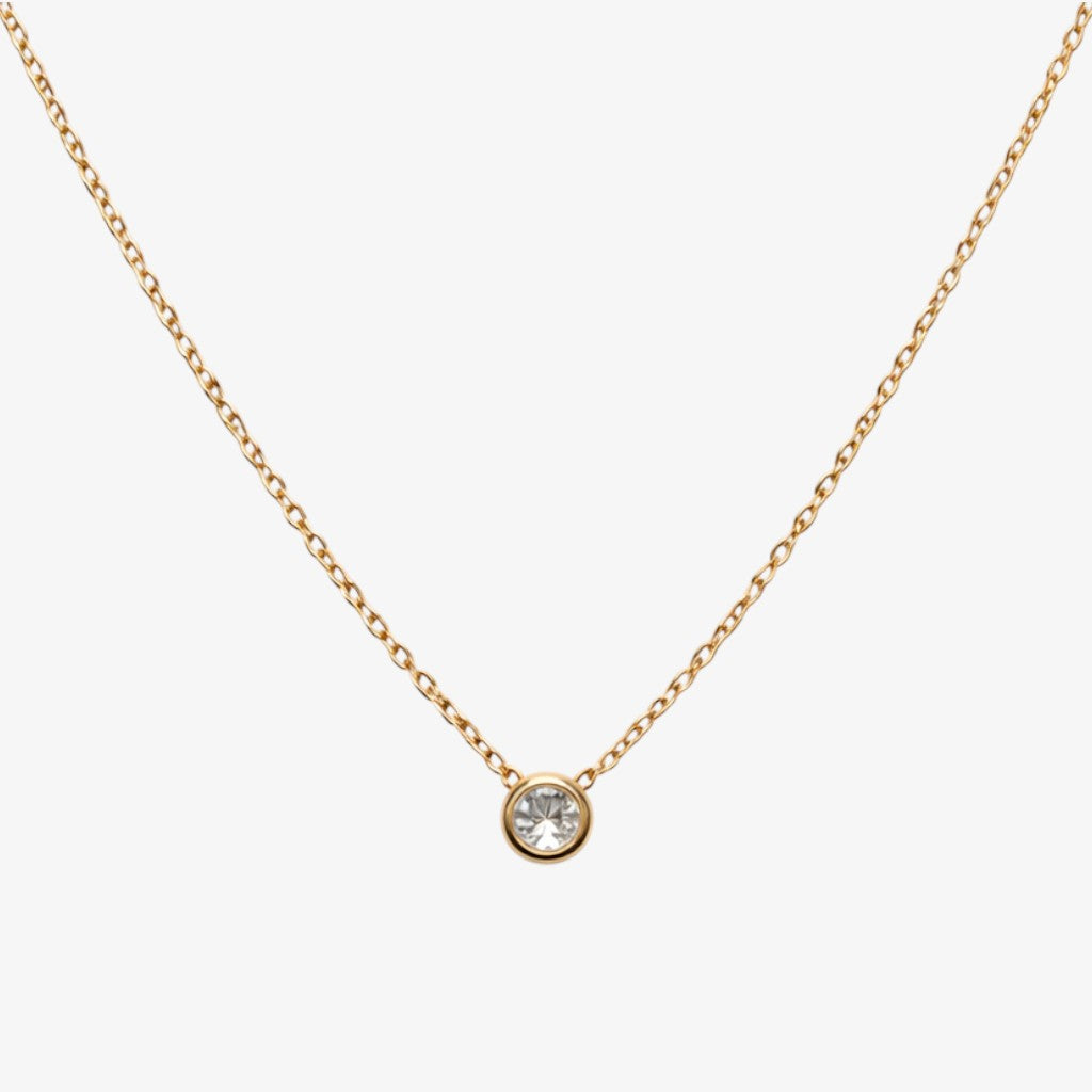 Celestine Solitaire Necklace