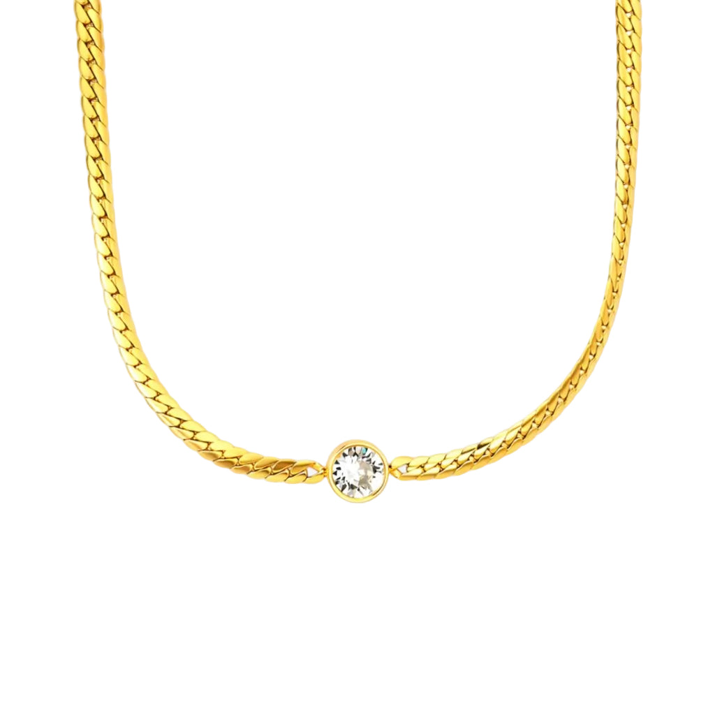 Lila Solitaire Necklace