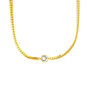 Lila Solitaire Necklace