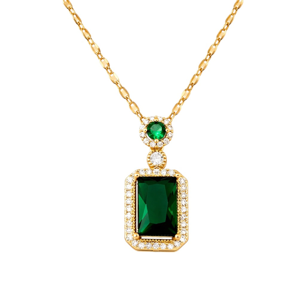 Genevieve  Emerald Necklace