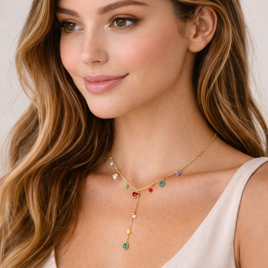 Adeline Gemstone Necklace