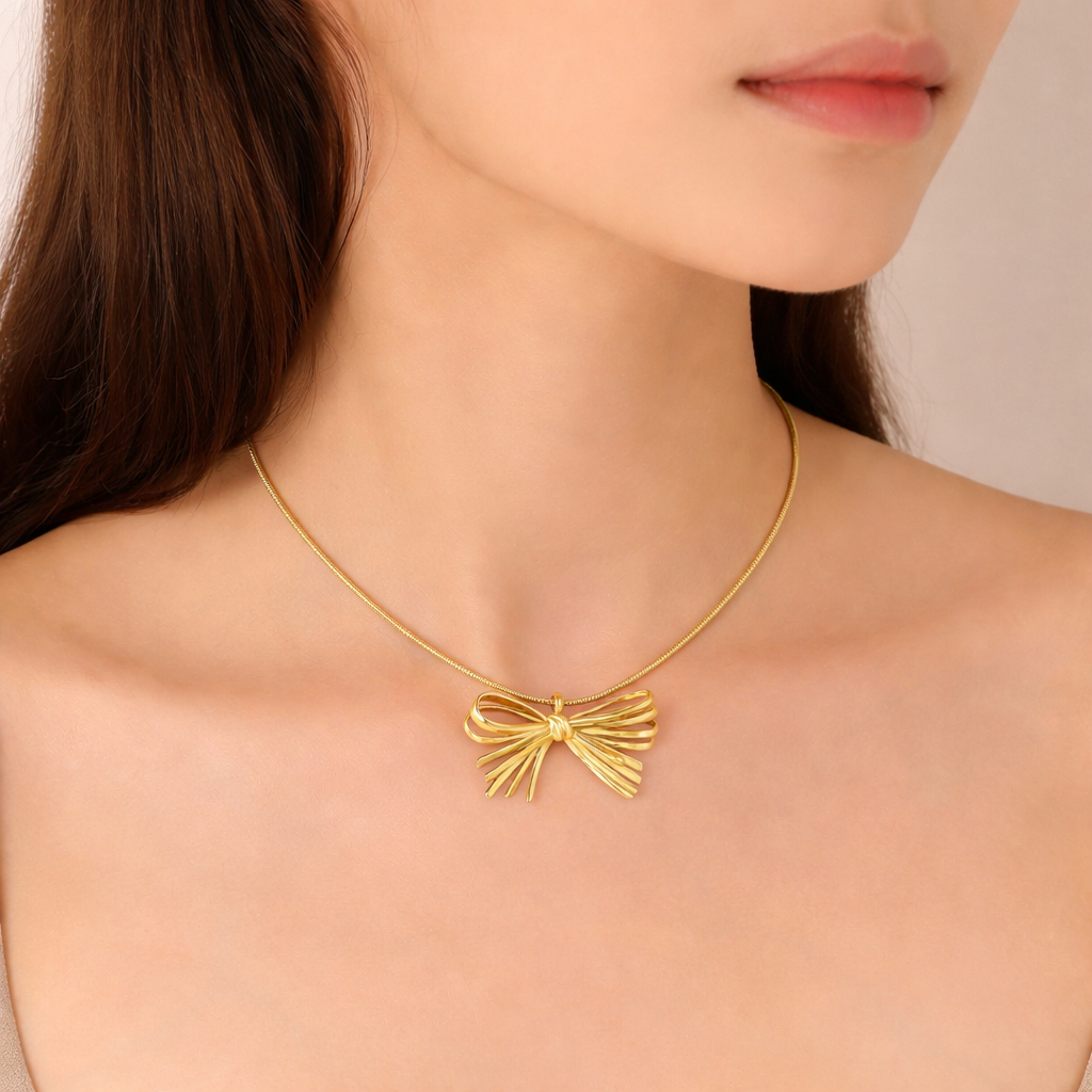 Anya Bow Necklace