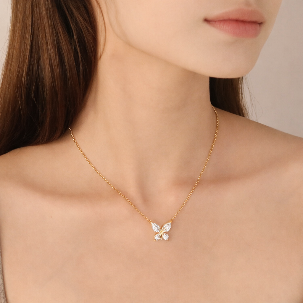 Vina Butterfly Necklace
