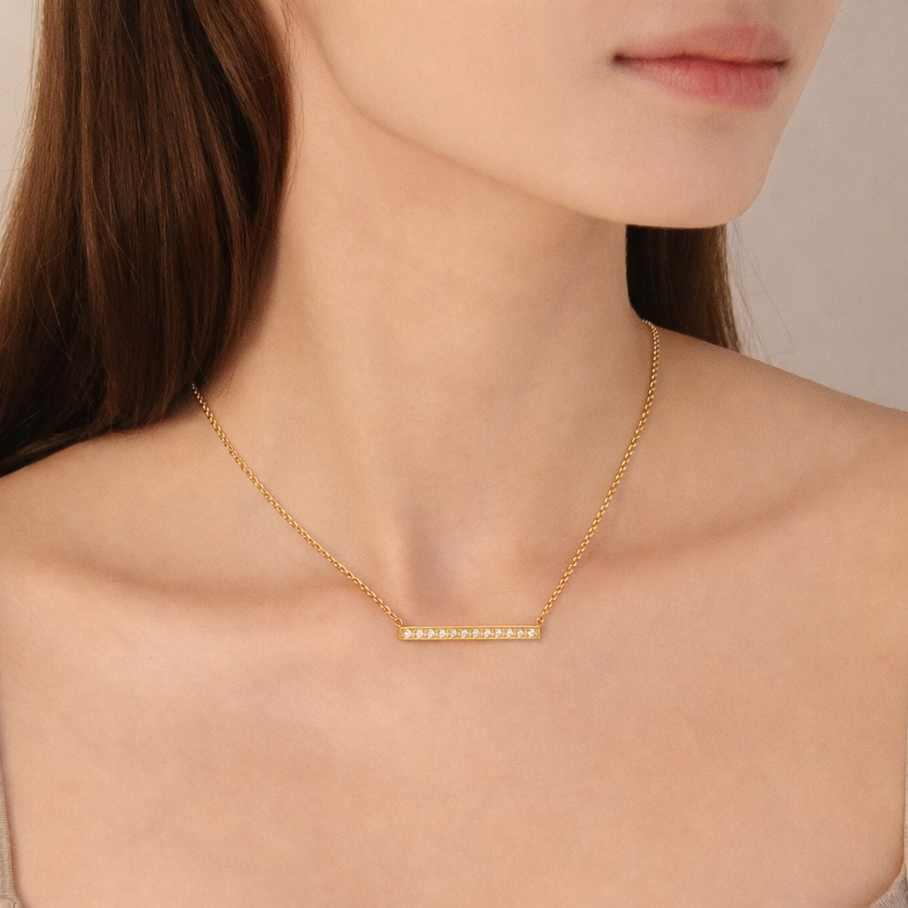 Noor Solitaire Necklace