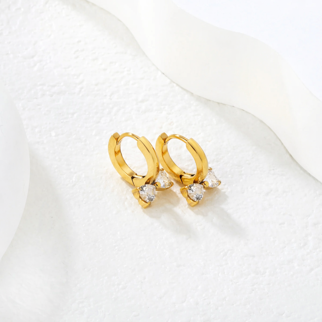 Aria Solitaire Earrings