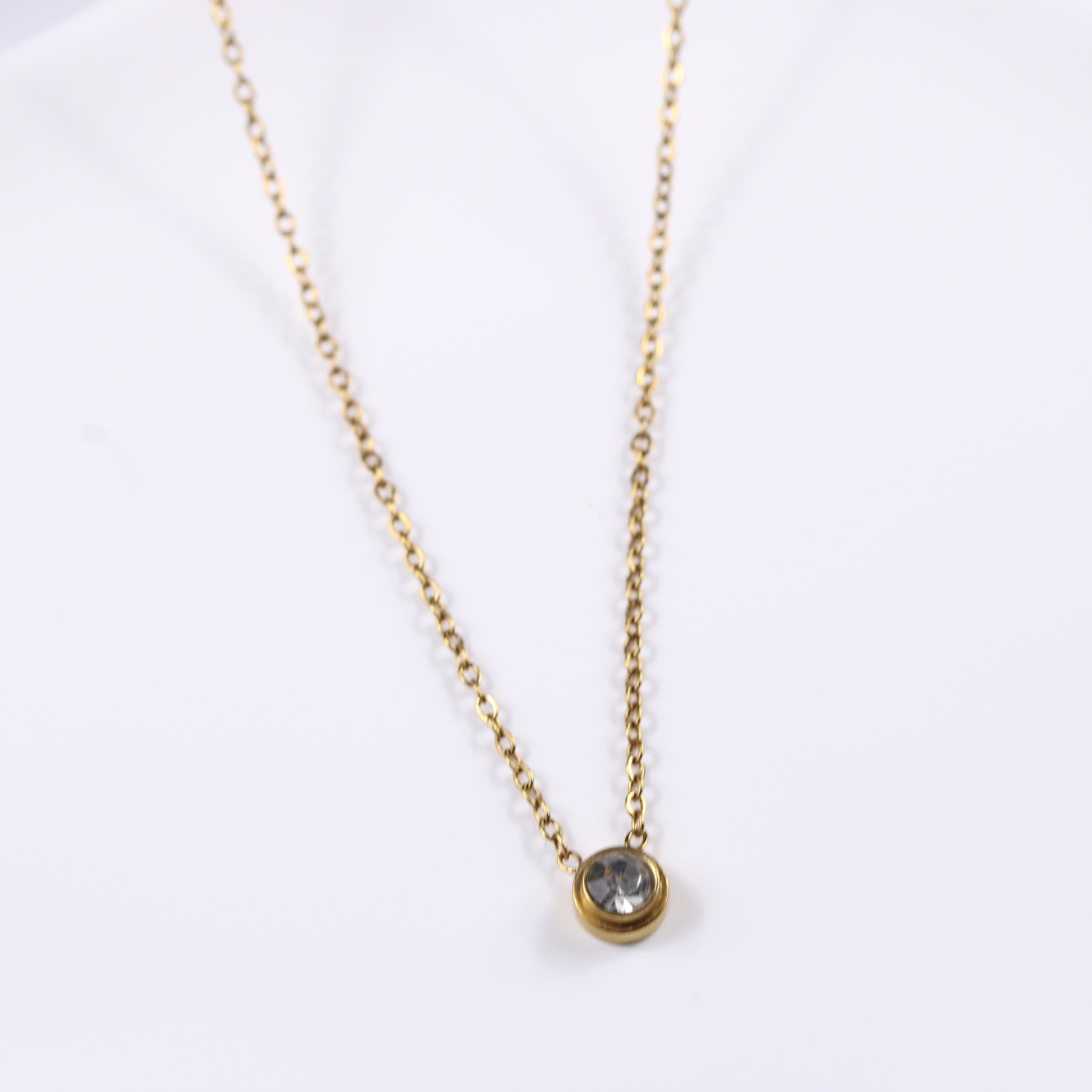 Celestine Solitaire Necklace