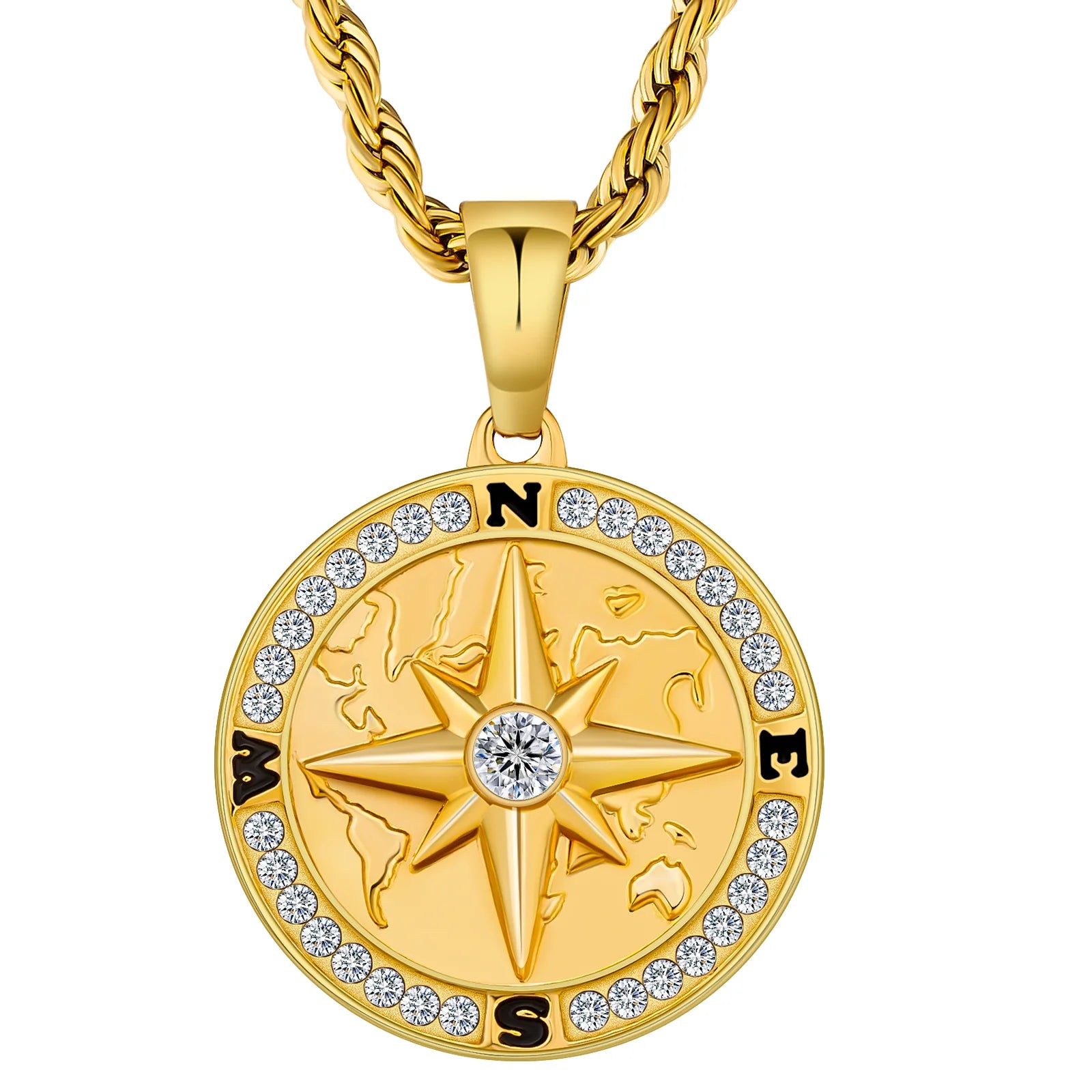 BLYNG Northstar Compass Pendant - Gold