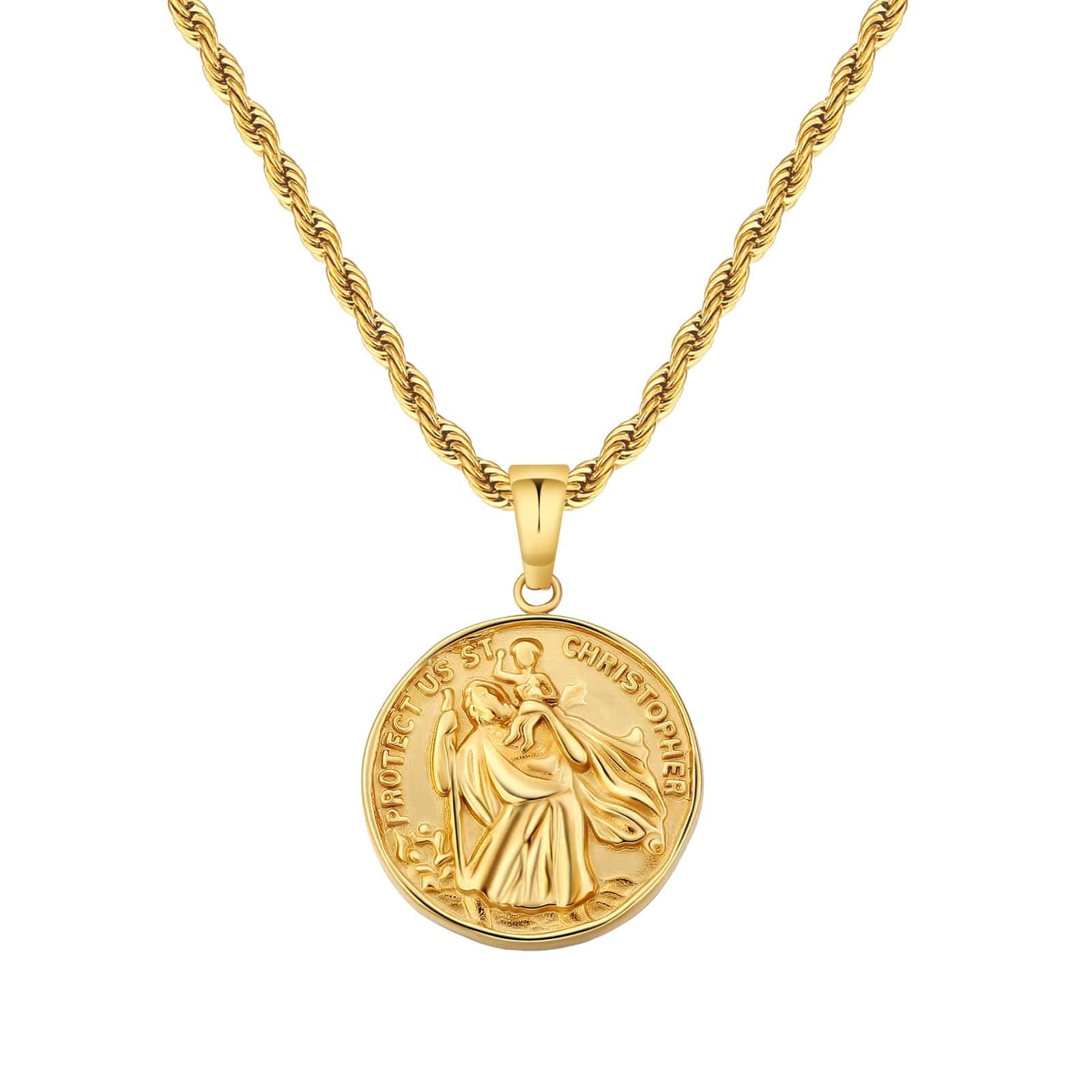 St. Christopher Pendant | Gold