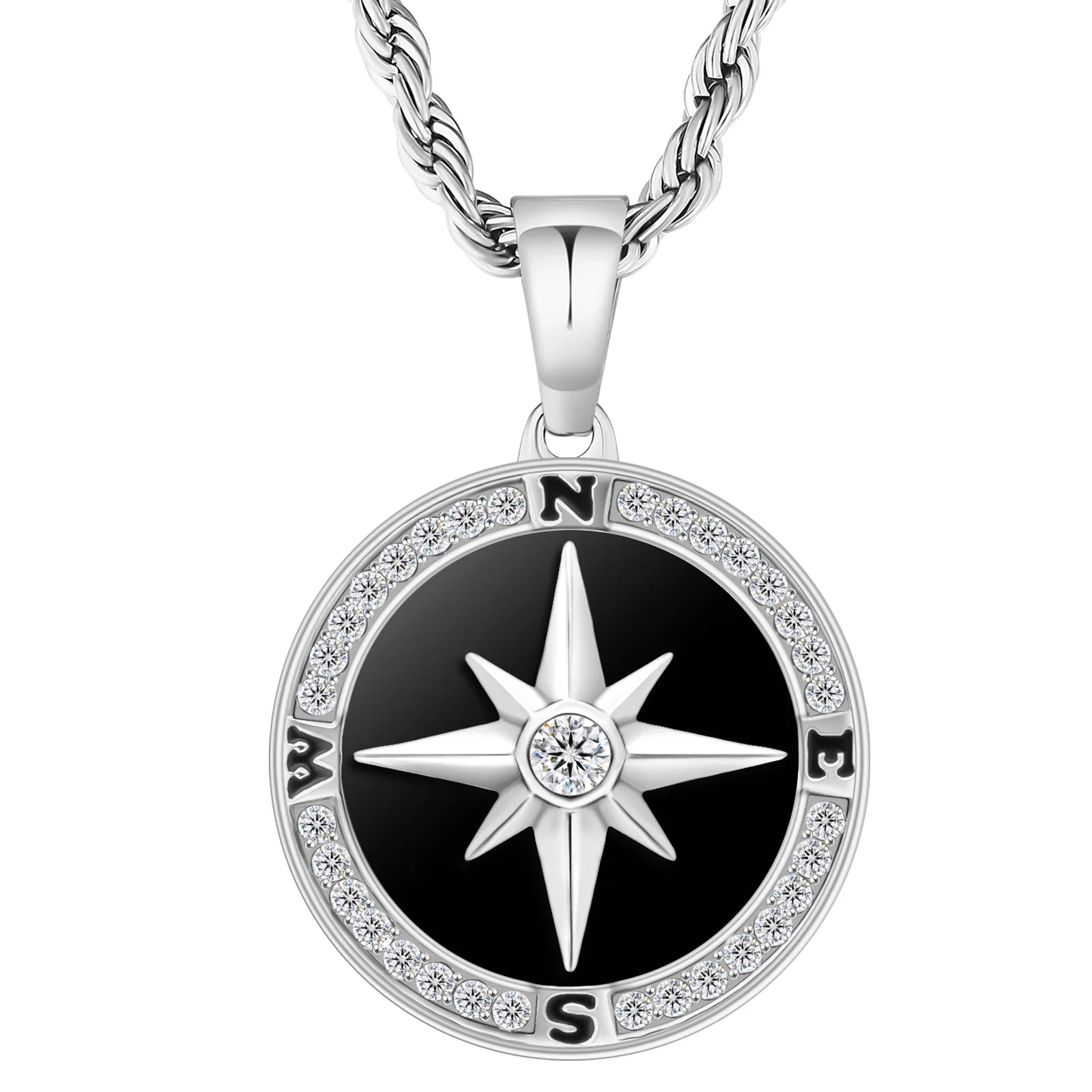 BLYNG Northstar Compass Pendant - Silver