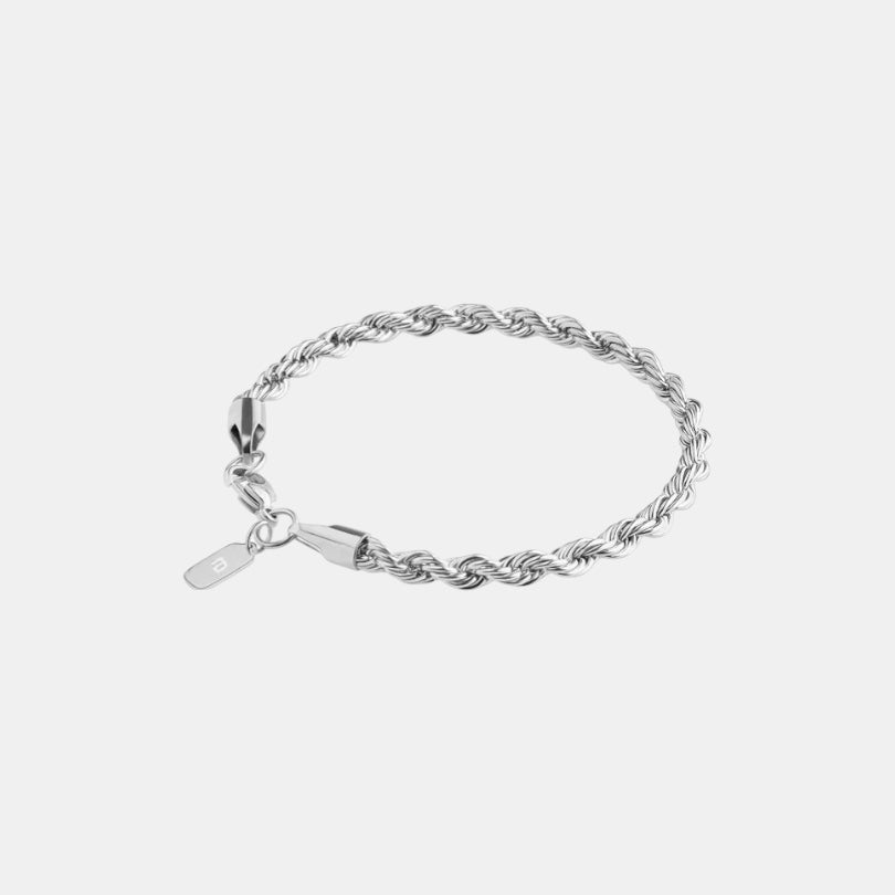 3MM Rope Bracelet | Silver