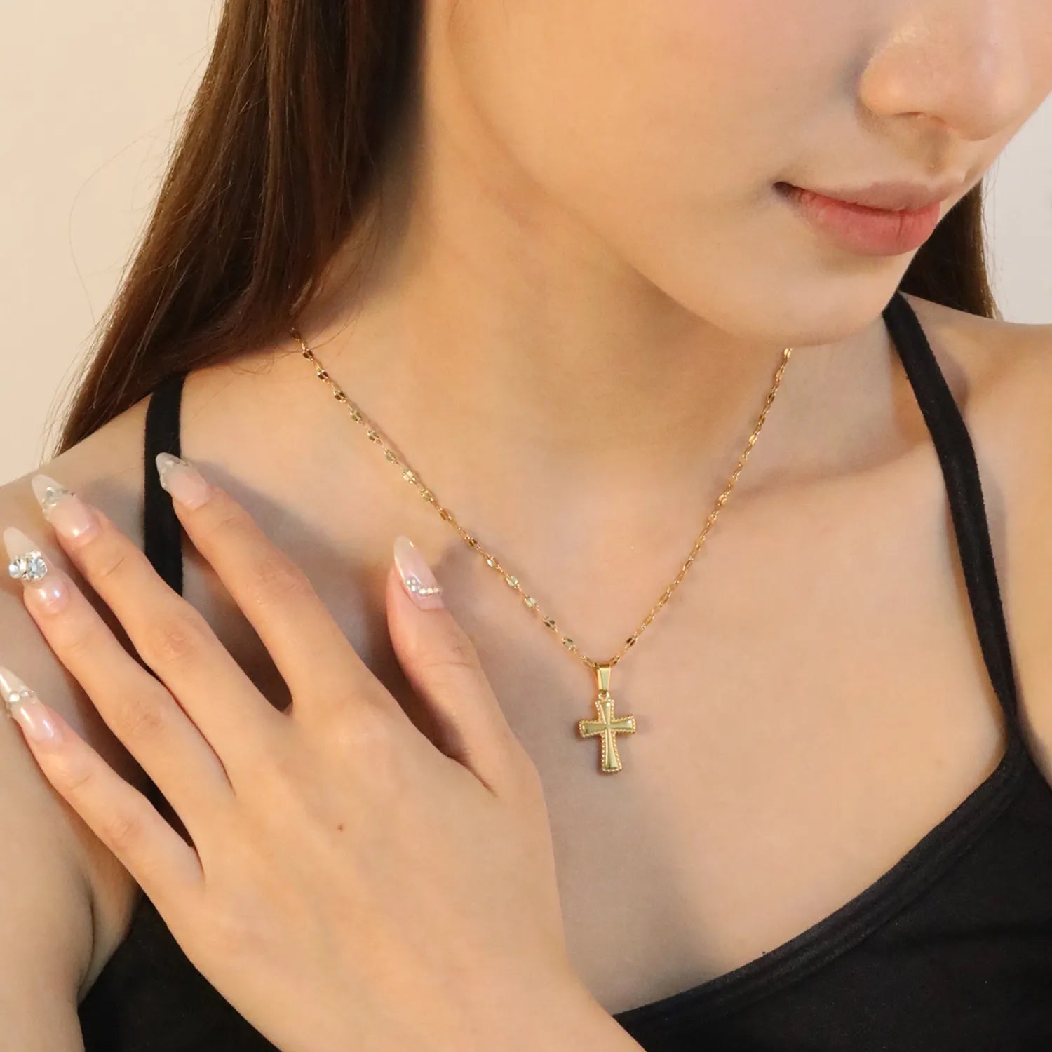 Thea Cross Necklace