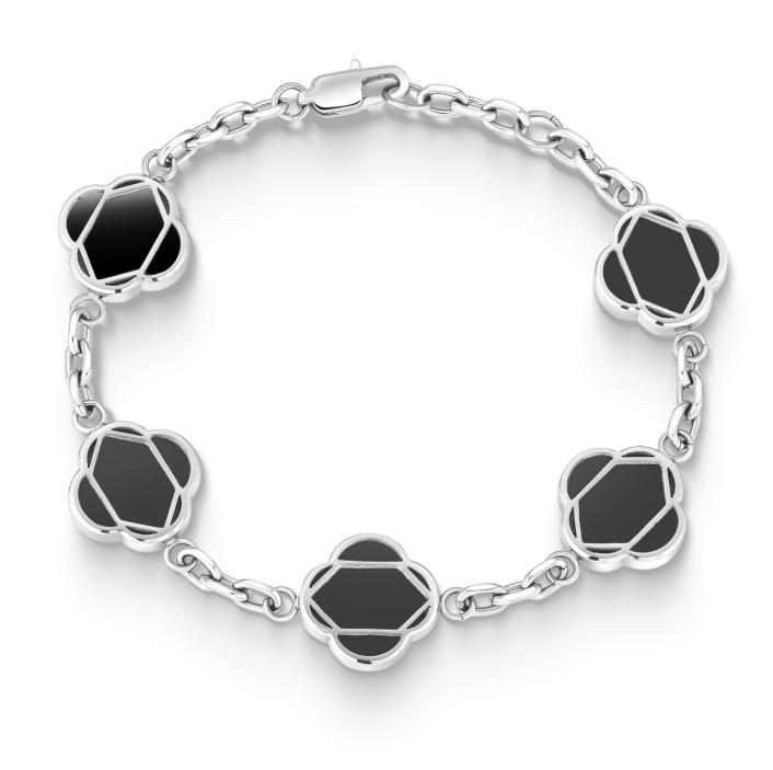 Eclipse Clover Bracelet | Silver